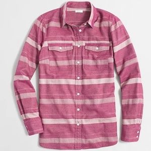 J crew factory pink flannel XS